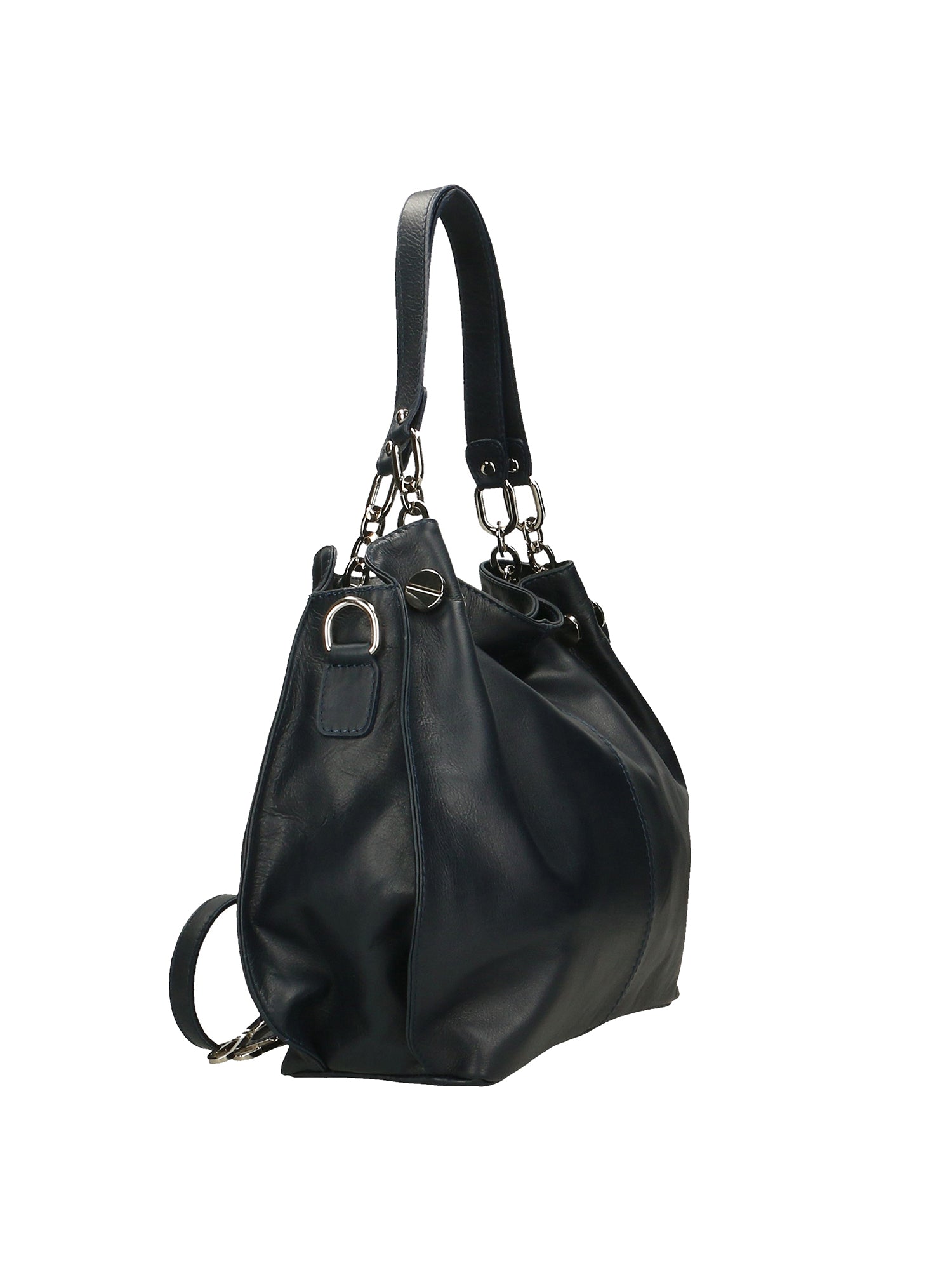 Ereba Borsa a mano da donna Made in Italy 100% pelle 3305-S24 BLU JEANS Gave Lux