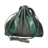 Nunzia Borsa a spalla da donna Vera pelle 576042-VERDE GREEN Gave Lux