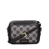 Brisella Borsa a tracolla da donna 100% poliuretano B16175-NERO Braccialini