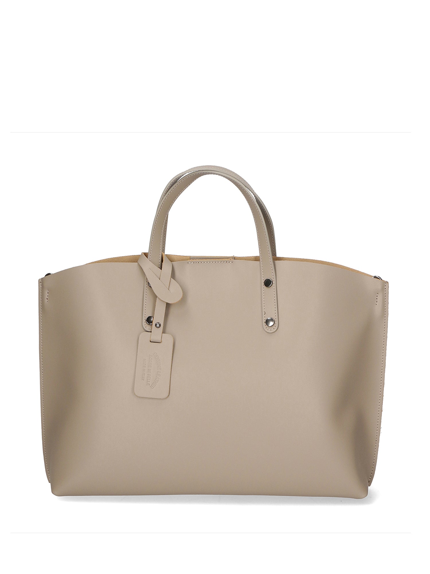 Lumena Borsa a mano da donna Vera pelle 2094-L110 TAUPE Gave Lux
