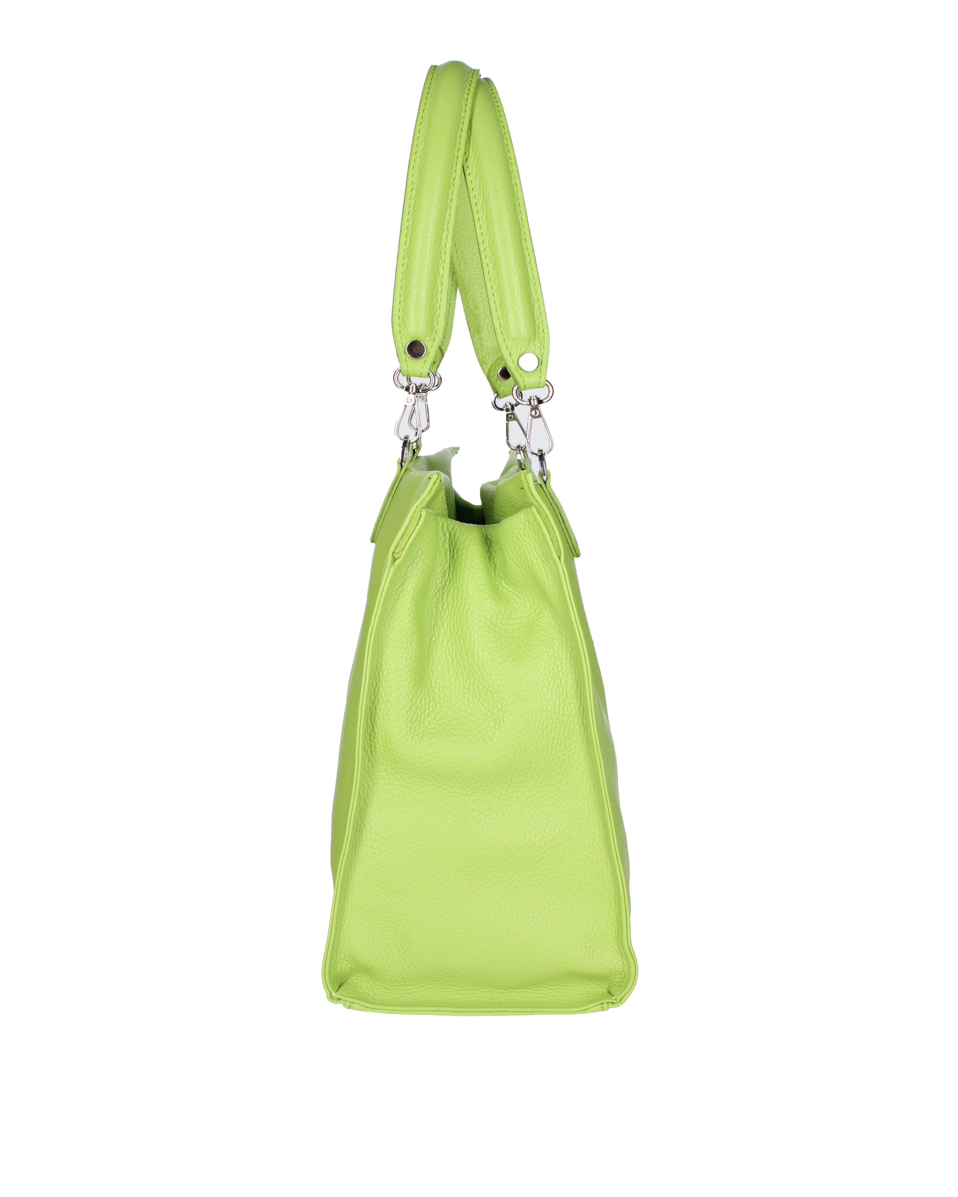 Borsa a mano da donna 100% vera pelle 07138-D12 VERDE Roberta Rossi