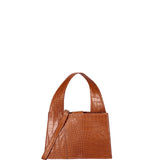Borsa a mano da donna Vera pelle effetto cocco 07220-C44 CAMEL Roberta Rossi