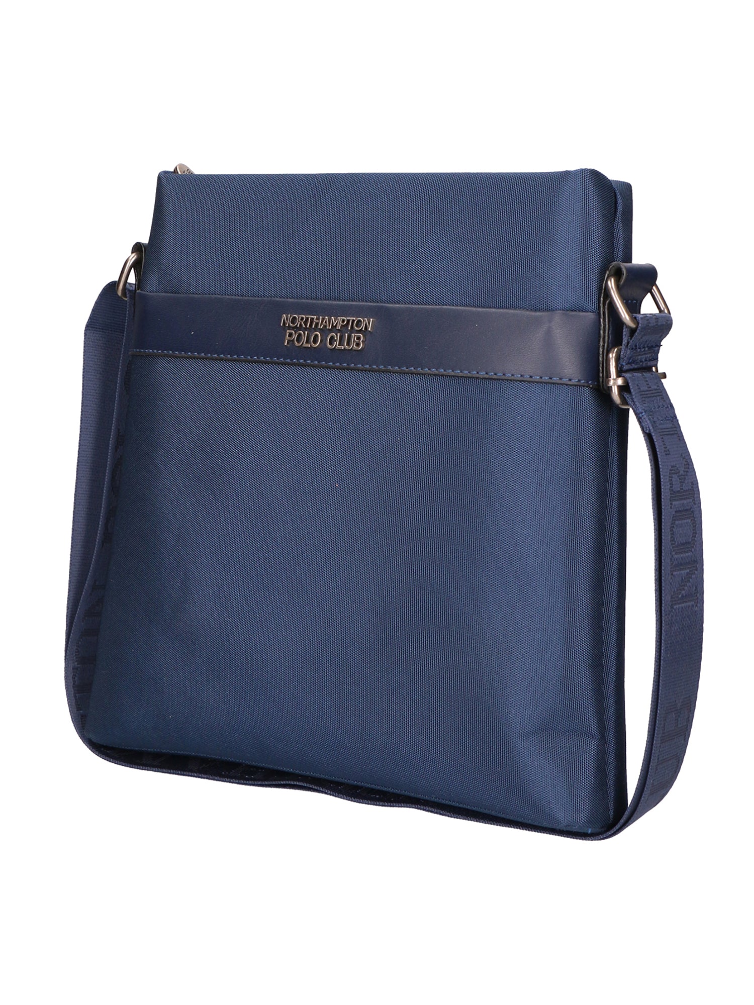 Borsa a tracolla uomo Pelle vegana + Tessuto PCL3068-BLU Northampton Polo Club