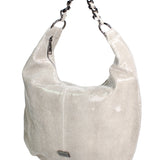 Borsa a spalla da donna Vera pelle JR-W-1171TJ-GLACIER GREY-CDF John Richmond