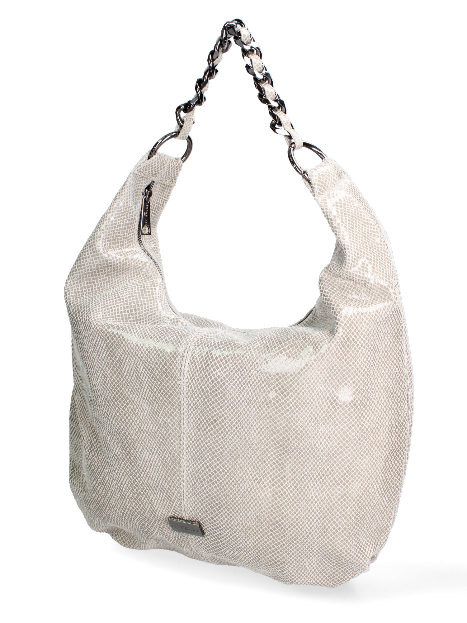 Borsa a spalla da donna Vera pelle JR-W-1171TJ-GLACIER GREY-CDF John Richmond
