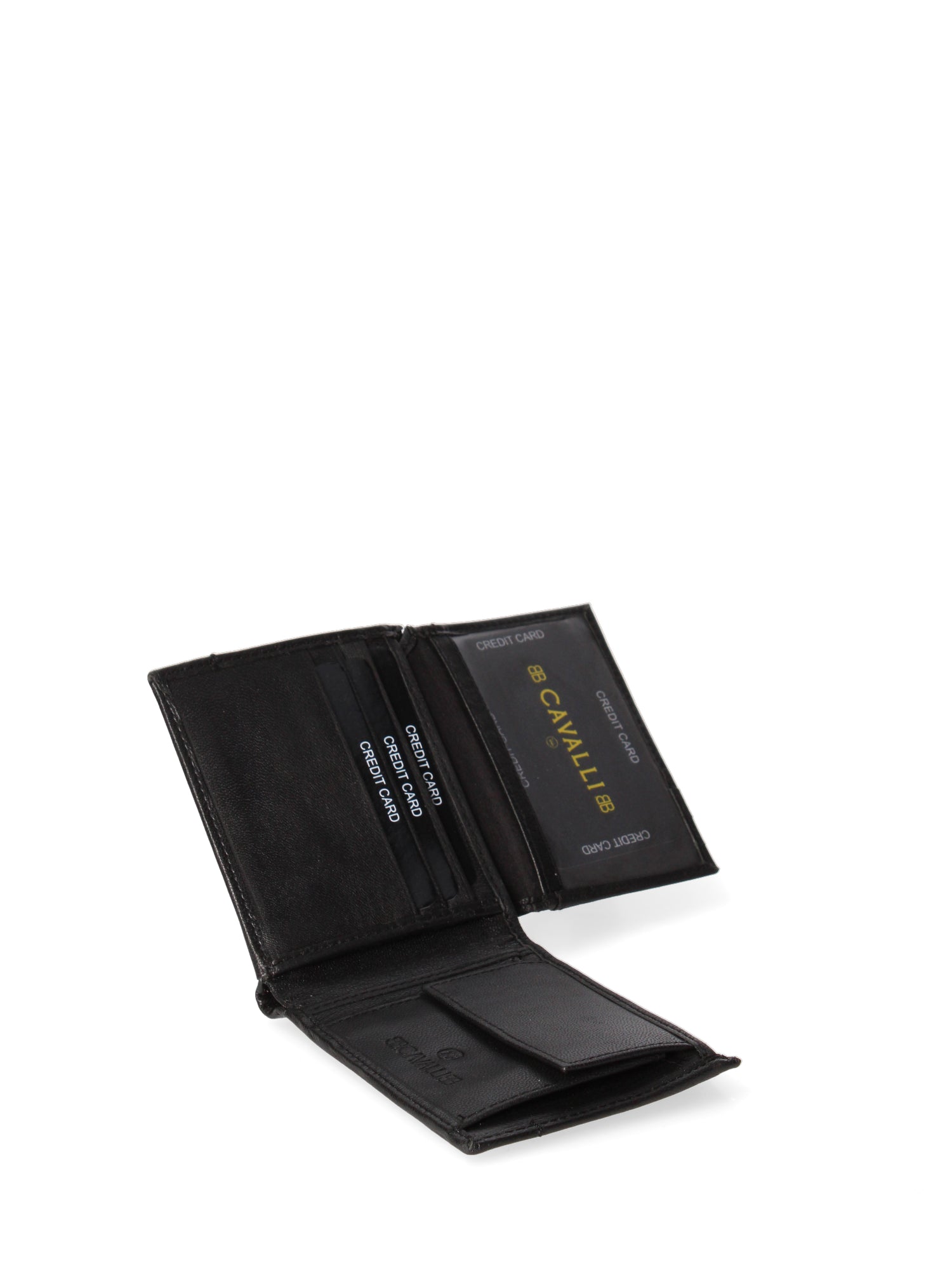 Portafoglio uomo in vera pelle Casual BC410-992-NERO B Cavalli
