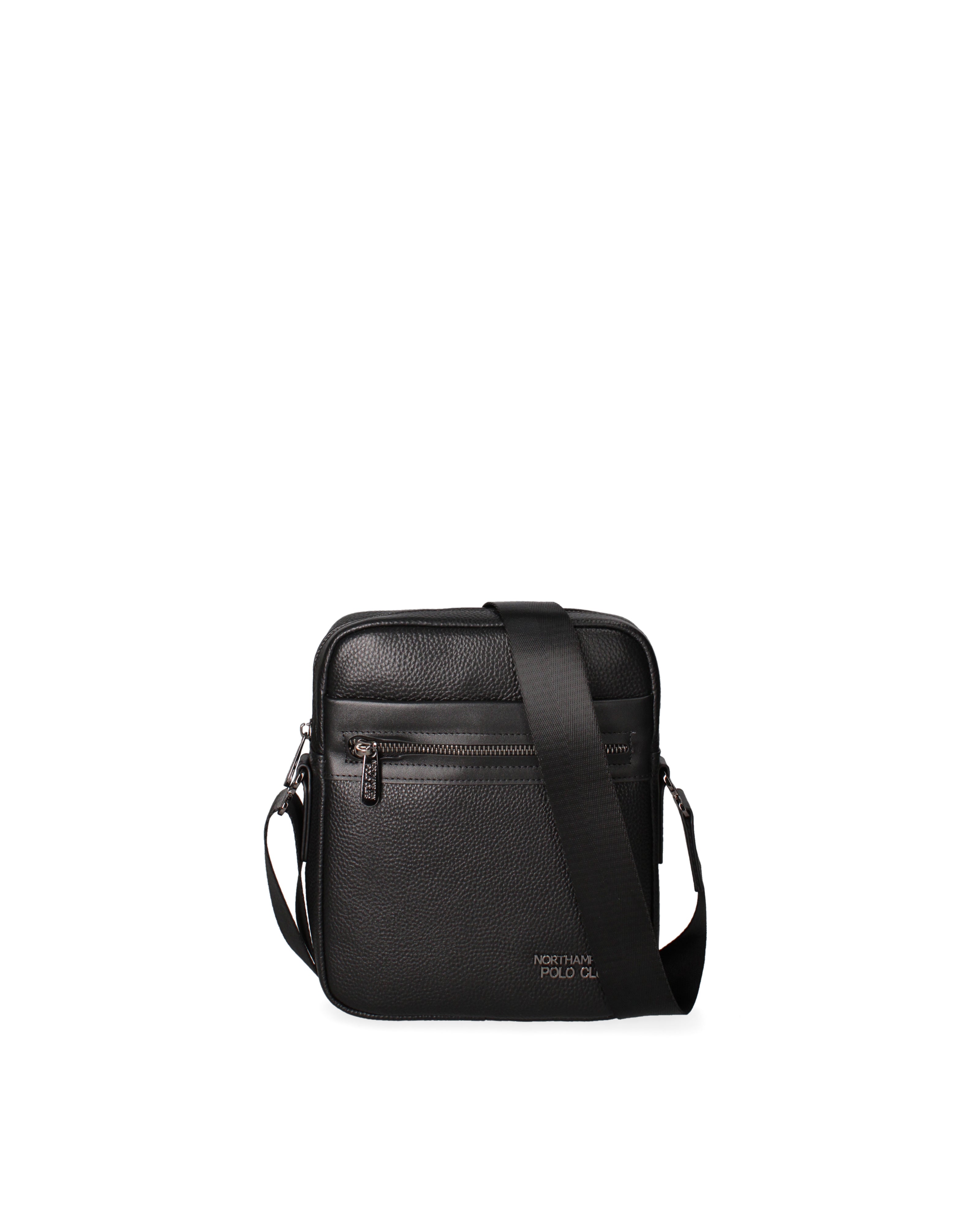 Borsa a tracolla uomo vera pelle Casual PC3218-NERO Northampton Polo Club