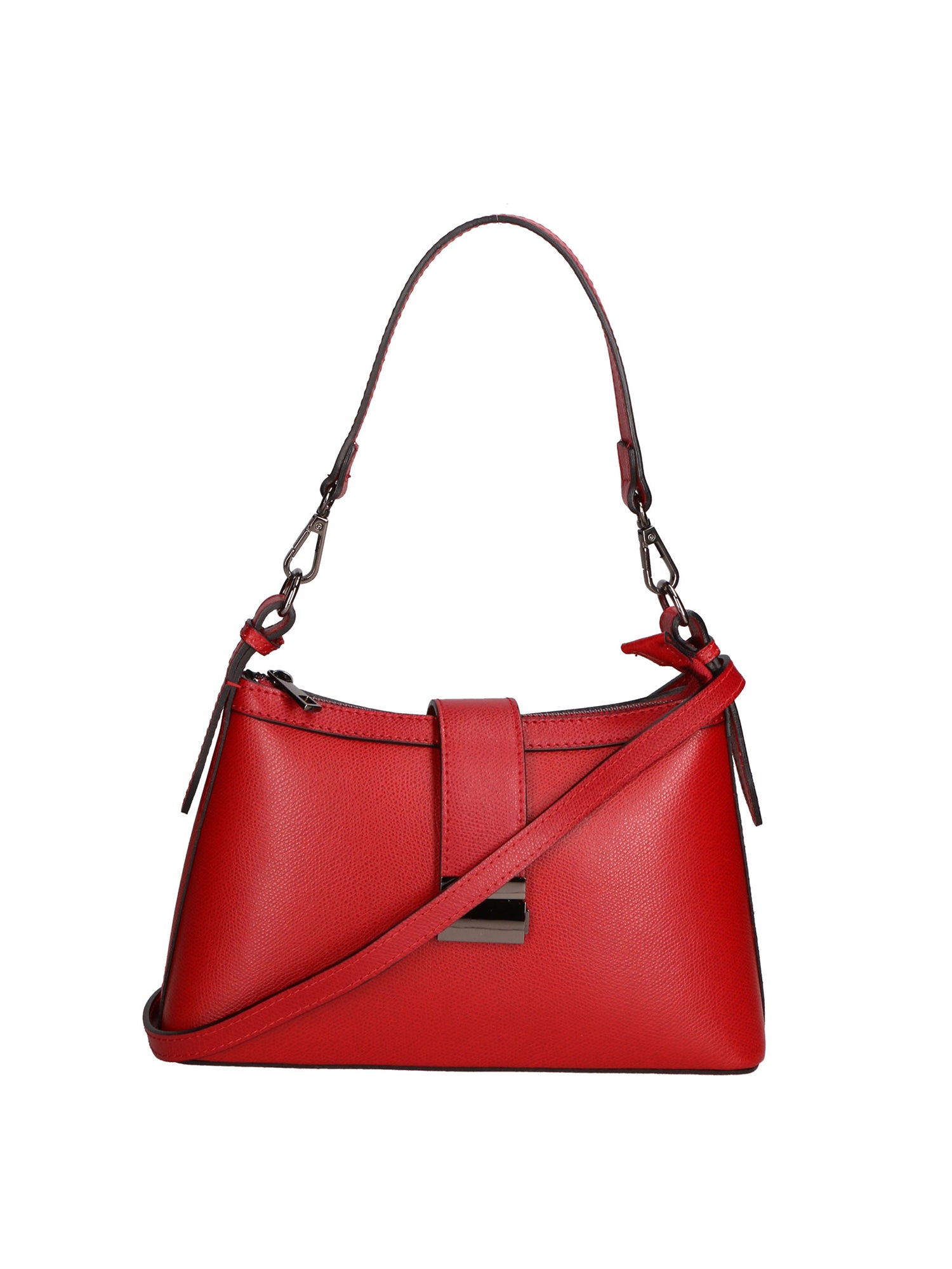 Aurelia Borsa a spalla da donna Vera pelle 05694-PL08 ROSSO Gave Lux