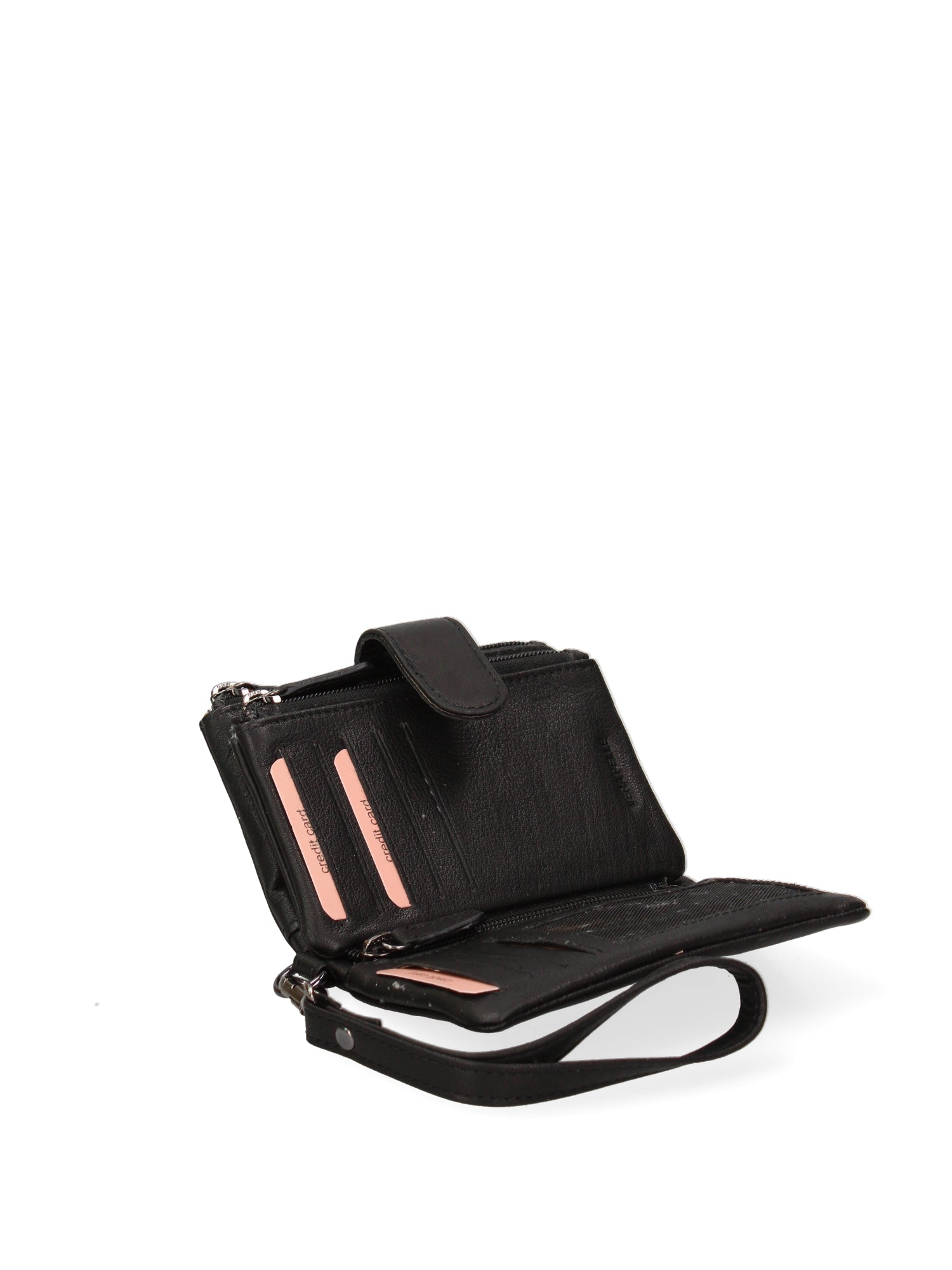 Portafoglio donna in vera pelle Casual LL7692-29-BLACK Lancetti