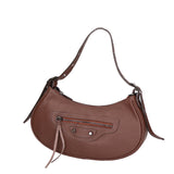 Loredana Borsa a spalla da donna Vera pelle 06548-CIOCCOLATO Gave Lux