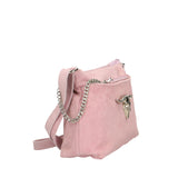 Embera Elite Borsa a tracolla donna Vera pelle scamosciata 8650-ROSA Gave Lux