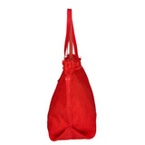 Agnese Borsa Shopper da donna Cotone e pelle 04649-D08 ROSSO RED Gave Lux