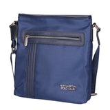 Borsa a tracolla uomo Pelle vegana PU PCL3161-BLU Northampton Polo Club