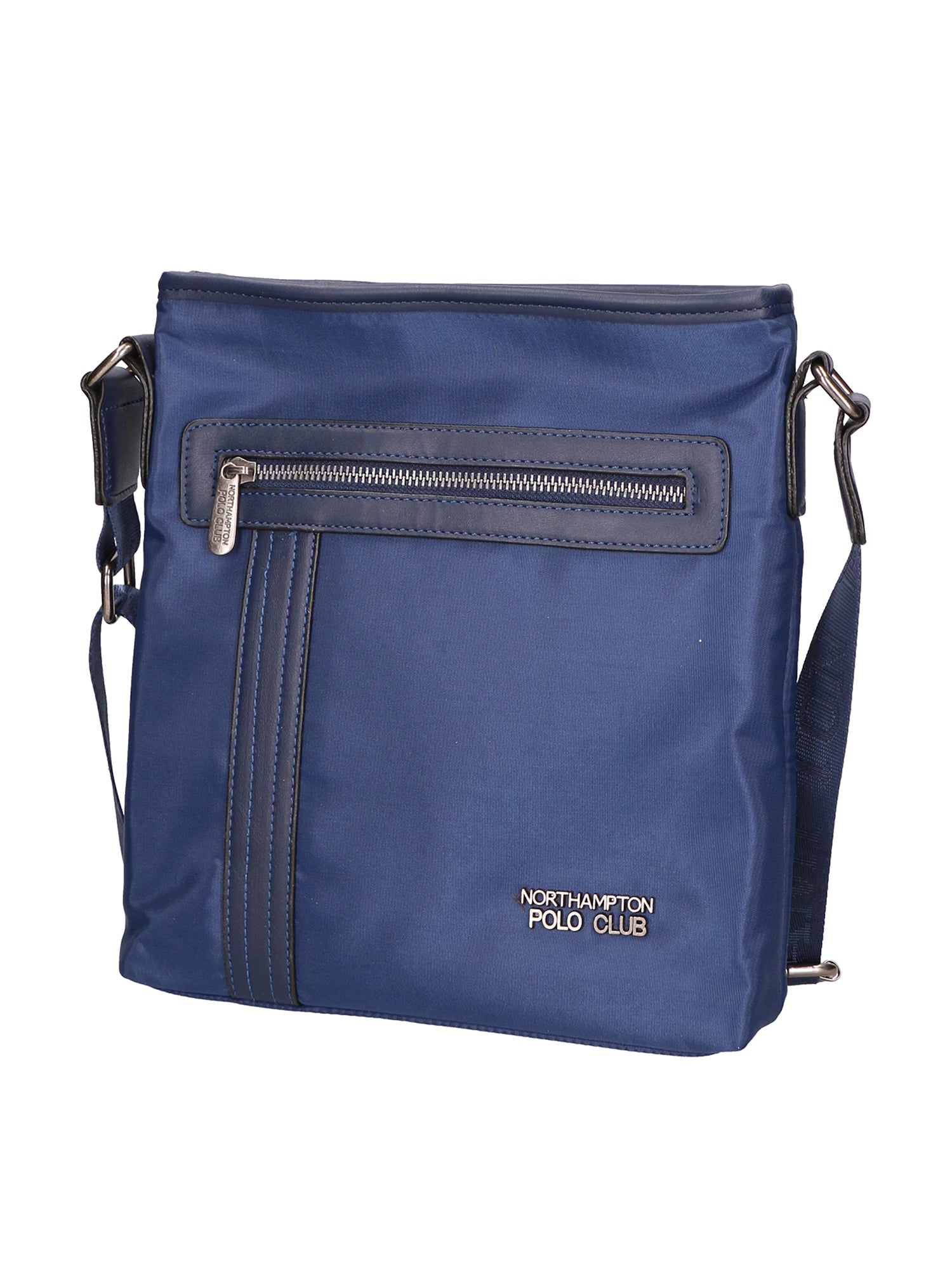 Borsa a tracolla uomo Pelle vegana PU PCL3161-BLU Northampton Polo Club