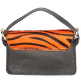 Aleide Borsa a mano da donna Vera pelle 04858-ZEBRA ARANCIONE Gave Lux