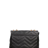 Borsa a spalla da donna Vera pelle JR-W-1105SA-BLACK-GOLD John Richmond