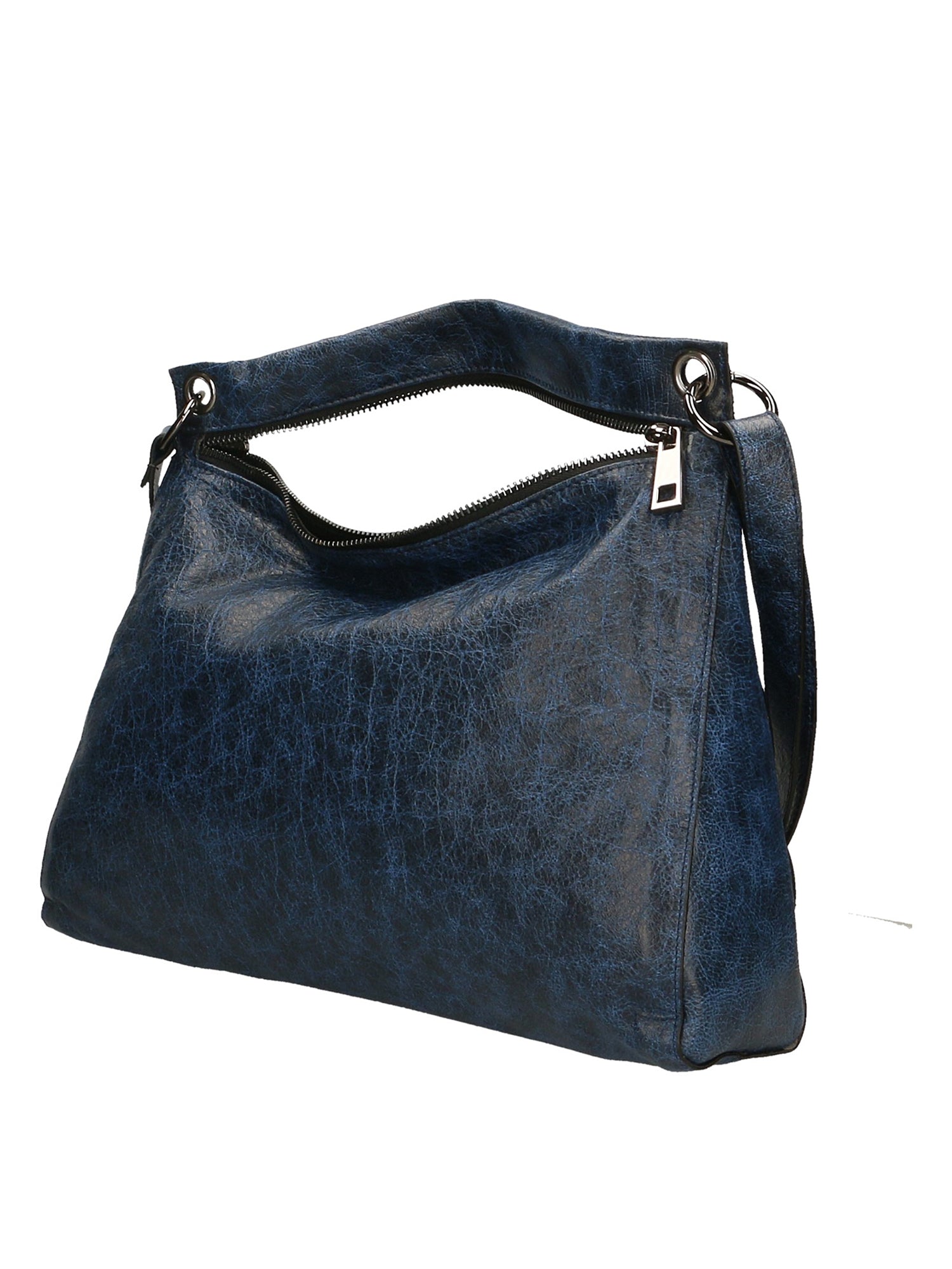 Ondina Borsa a spalla da donna Vera pelle 6569-BLU BLUE Gave Lux