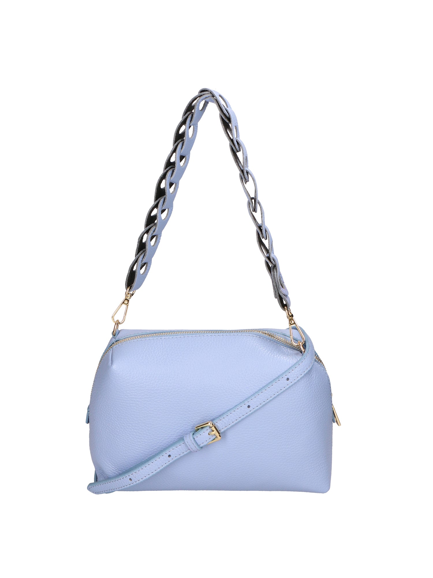 Livia Borsa a spalla da donna Vera pelle 06443-AZZURRO Gave Lux