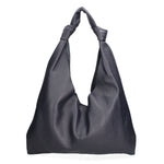 Borsa a spalla da donna 100% vera pelle 07156-D26 BLU SCURO Viola Castellani