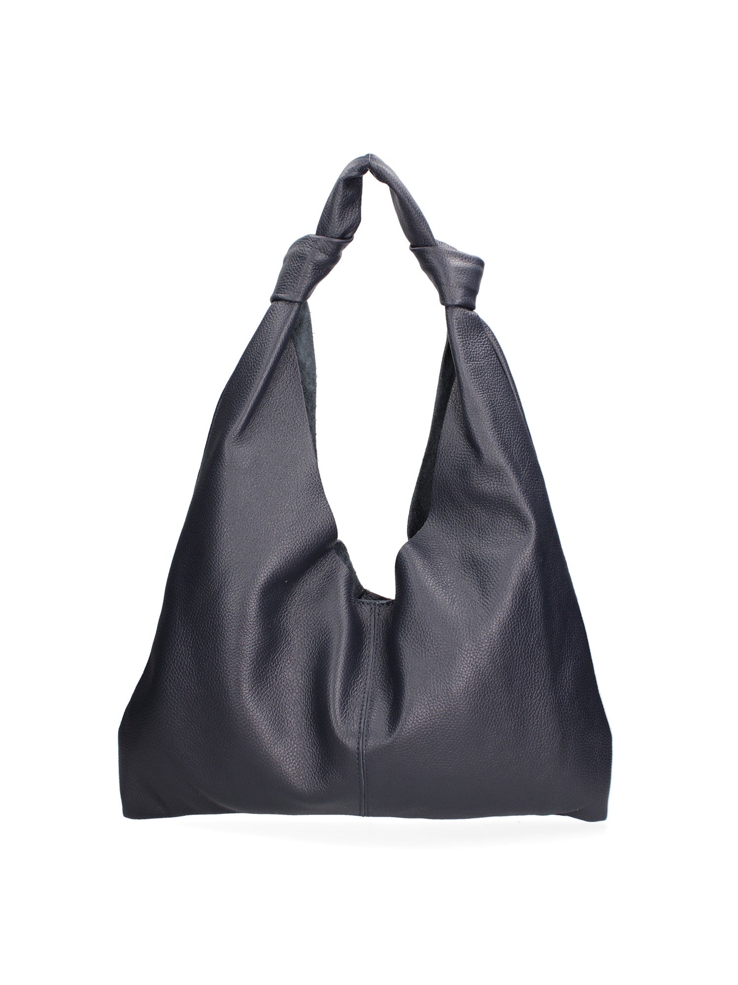 Borsa a spalla da donna 100% vera pelle 07156-D26 BLU SCURO Viola Castellani
