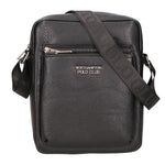 Borsa a tracolla uomo 100% PU Leather PCL3000-BLACK Northampton Polo Club