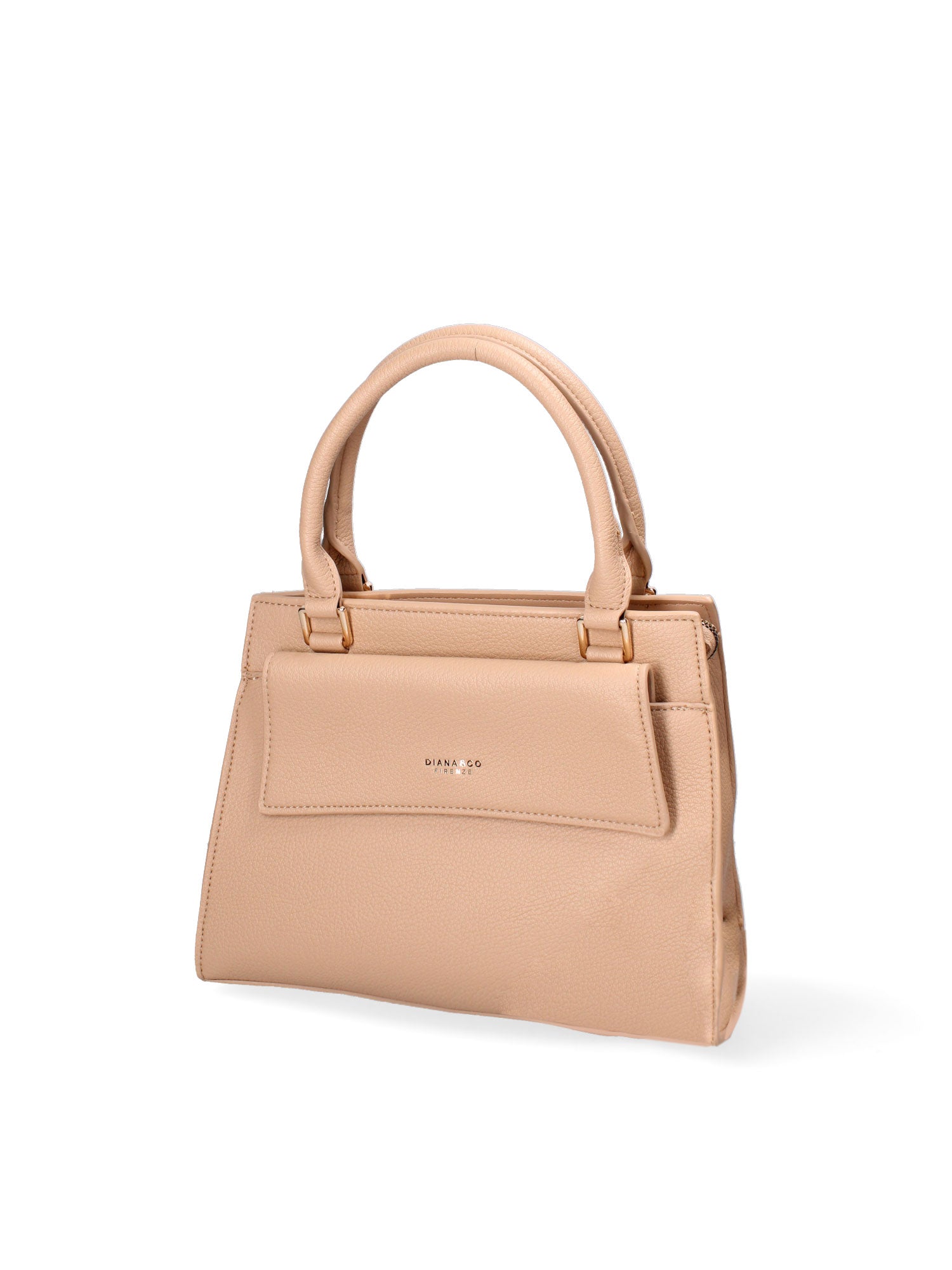 Borsa a mano da donna Ecopelle e Zip 614-2-CAMEL Diana&co