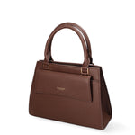 Borsa a mano da donna Ecopelle e Zip 614-2-CHOCOLATE Diana&co