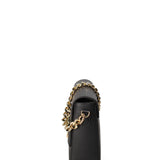 Borsa a tracolla da donna Vera pelle ruga JR-W-1126RU-BLACK-GOLD John Richmond