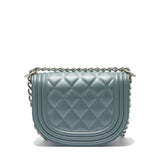 Borsa a mano da donna 100% PVC FLAT ZOE-DARK JEANS + OFF SILVER Marc Ellis