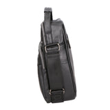 Borsa a tracolla uomo vegana 100% PU Leather PCL3101-BLACK Northampton Polo Club