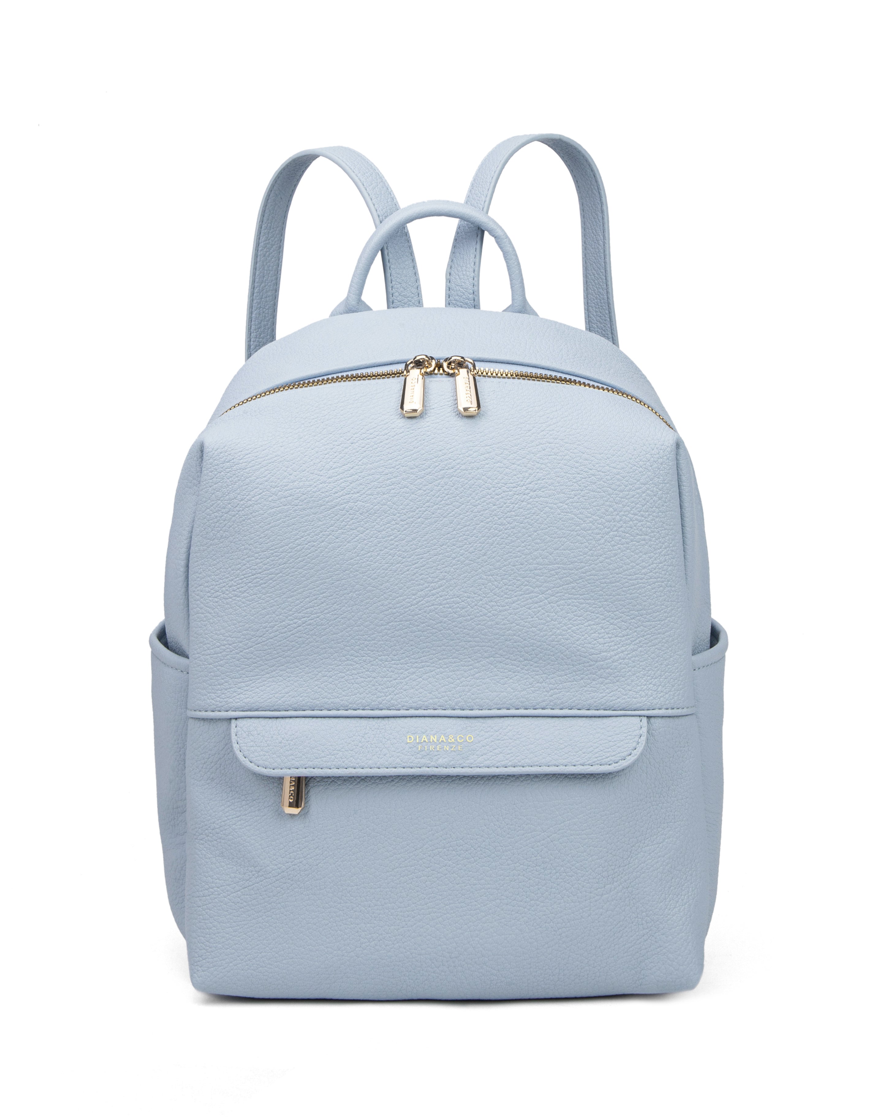 Zaino da donna in pelle vegana Casual 740-2PT-SKYBLUE Diana&co
