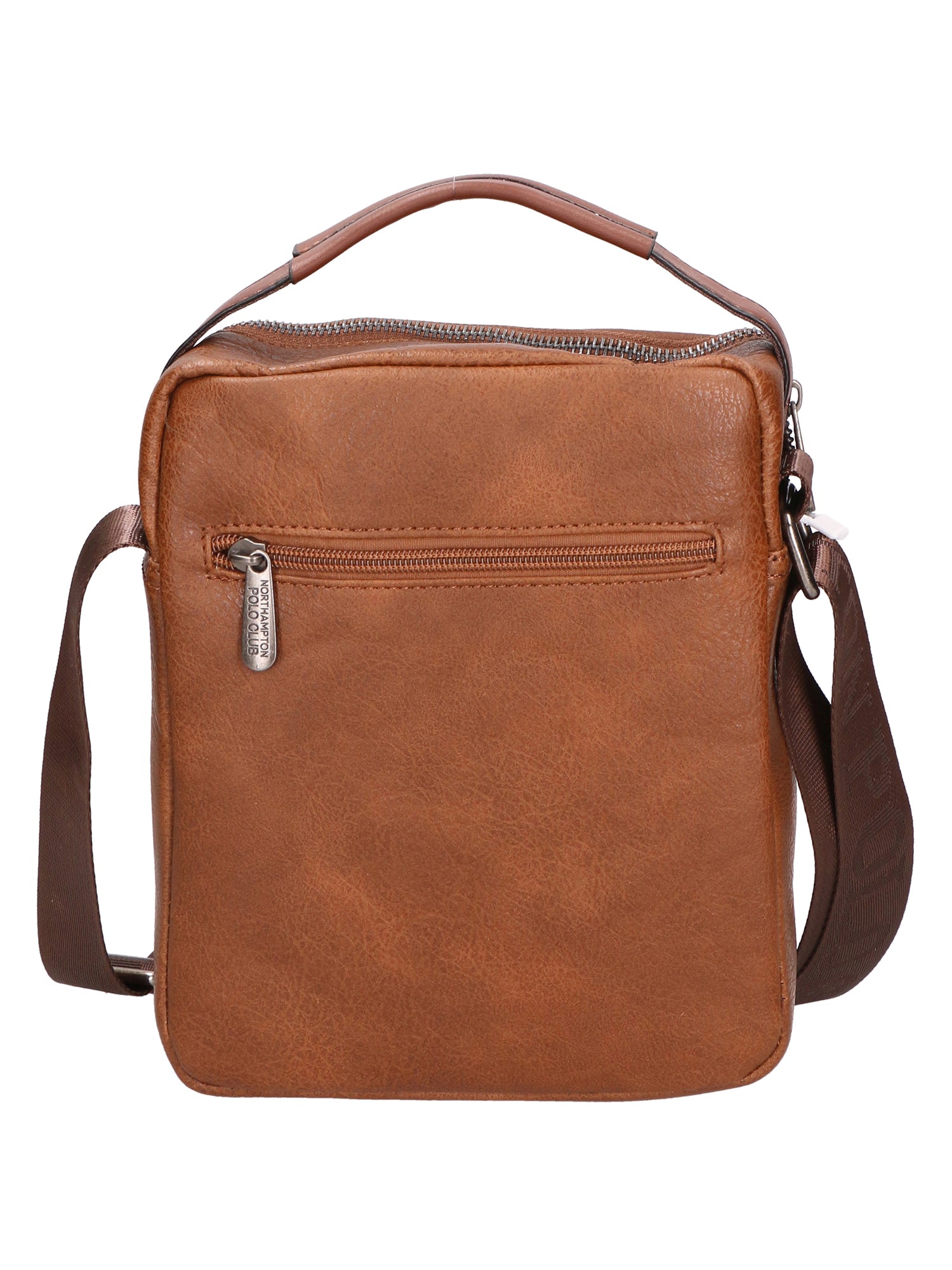 Borsa a tracolla uomo in pelle PU Casual PCL3004-COFFEE Northampton Polo Club