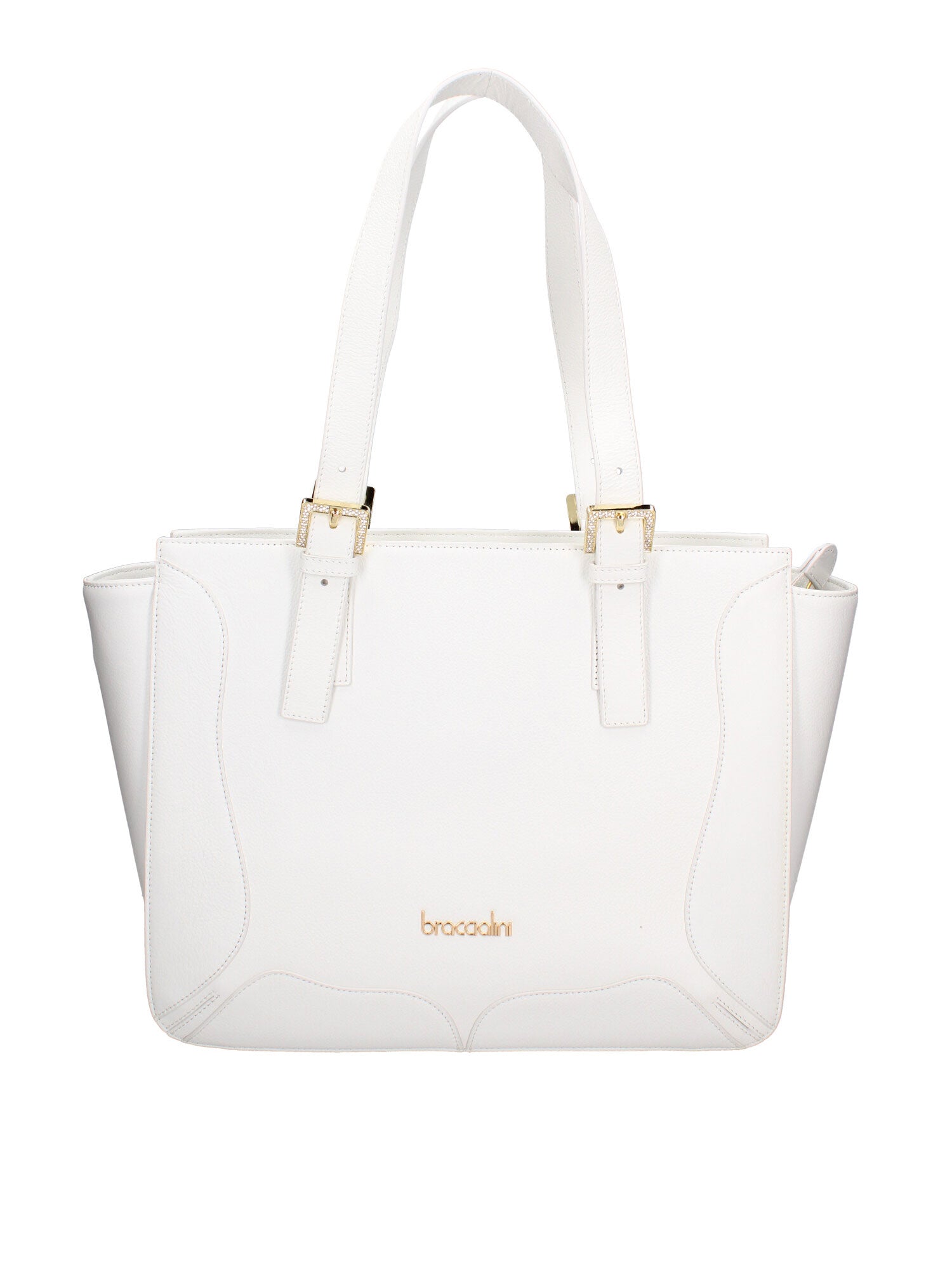 Valoria Pro Borsa a spalla da donna 100% pelle B17234-BIANCO Braccialini
