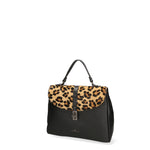 Oriana Plus Borsa a mano da donna Vera pelle 04008-D28 NERO + LEOPARDO 2 Chiara Ferretti