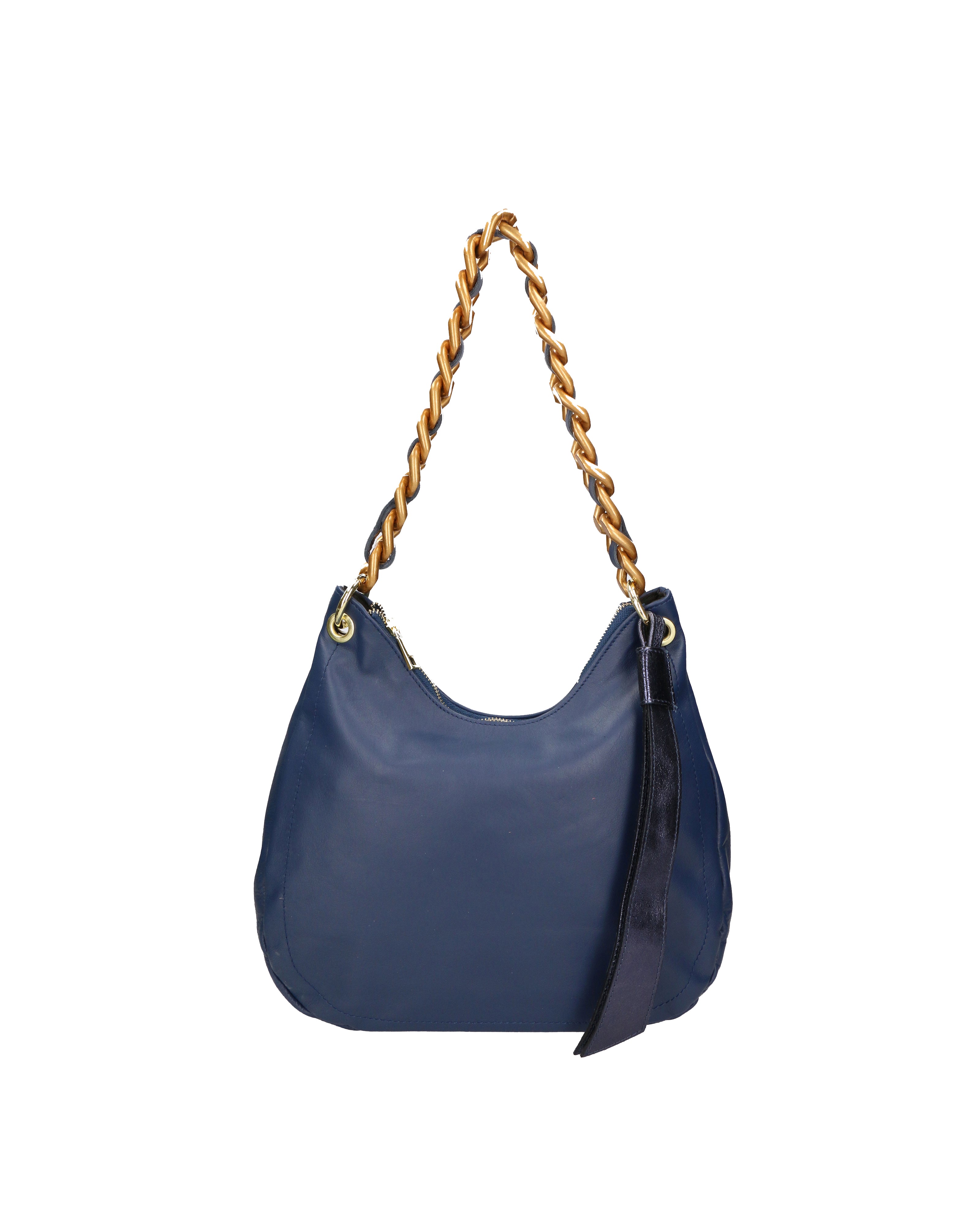Artemisia Borsa a spalla da donna Vera pelle 05462-S24 BLU JEANS+L033 BLU Gave Lux