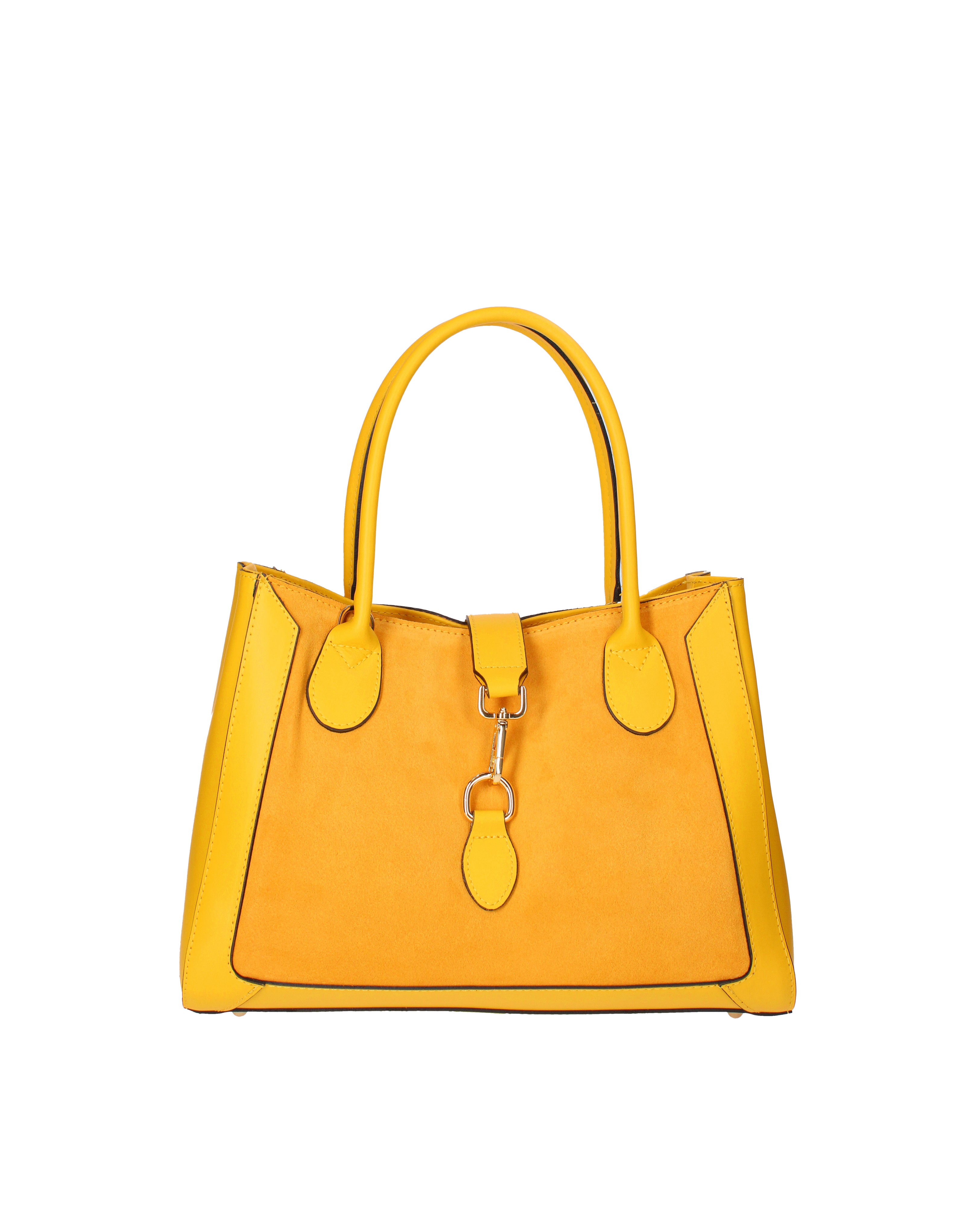 Jordana Borsa a mano da donna Vera pelle e suede 07150-L224 GIALLO Viola Castellani