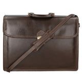 Cesare Borsa da lavoro uomo Vera pelle 7002-T.MORO Gave Lux
