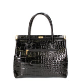 Delfina Borsa a mano da donna Vera pelle 7742-C28 NERO Gave Lux
