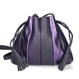 Elysia Borsa a spalla da donna Vera pelle 552043-VIOLA PURPLE Gave Lux