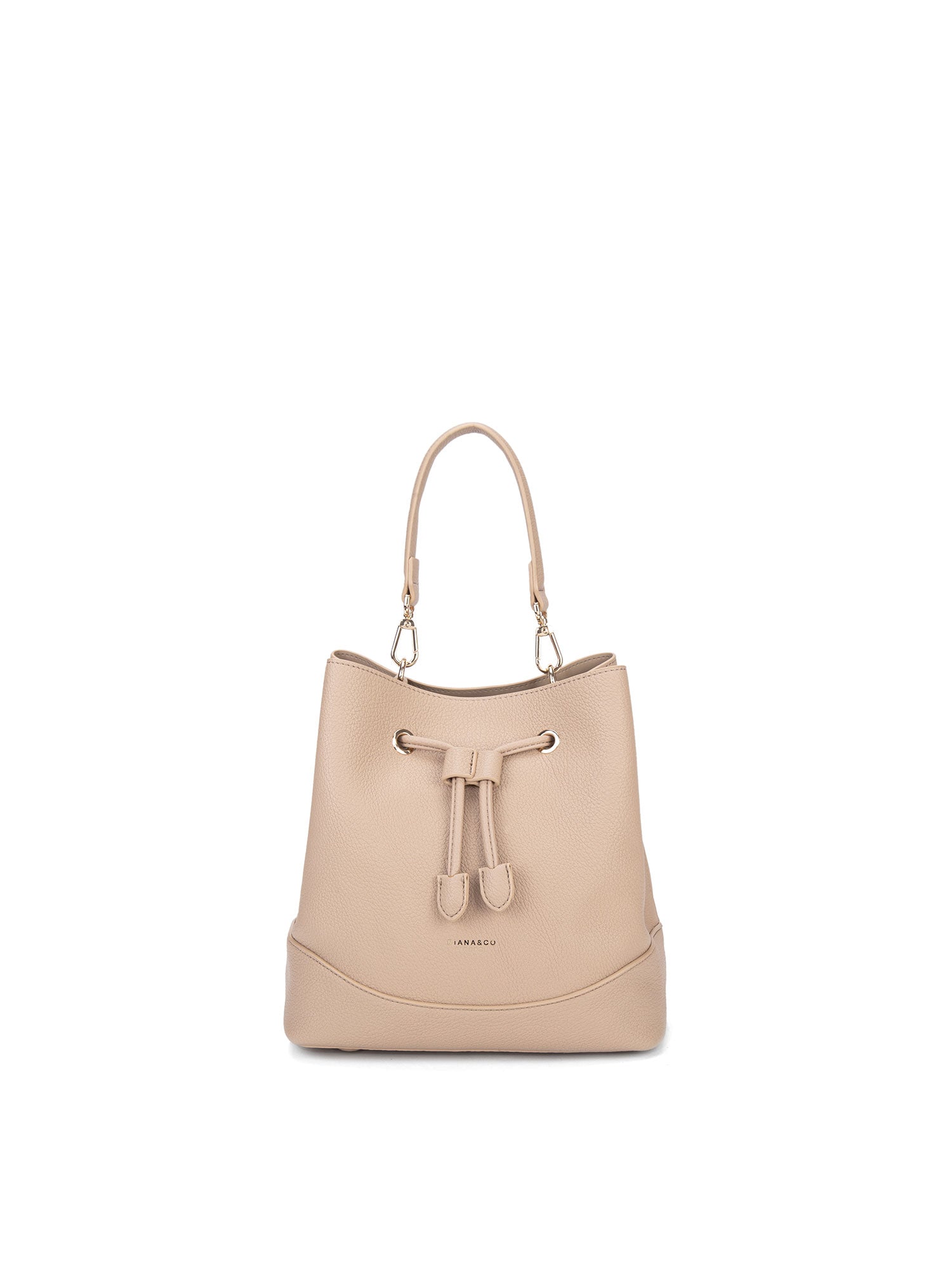 Borsa a mano da donna 100% pelle vegana PU 741-1PT-LIGHT CREAM Diana&co