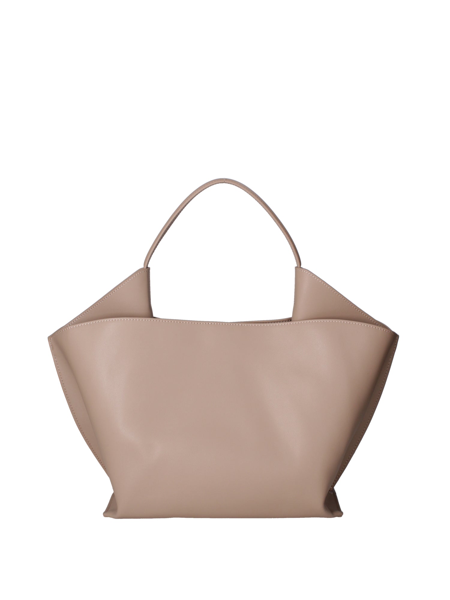 Borsa a mano da donna 100% pelle riciclata 07226-Taupe Viola Castellani