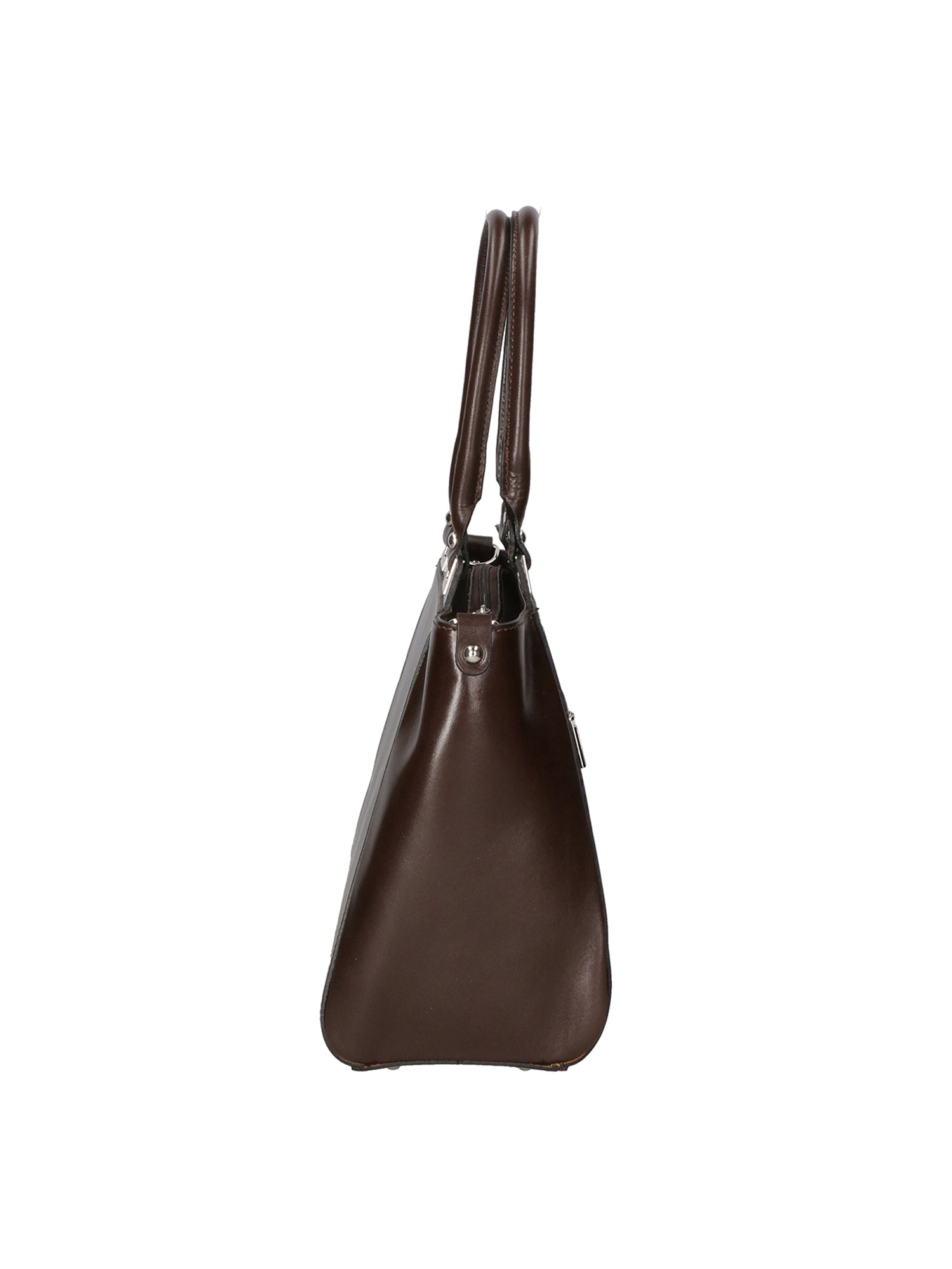 Fatima Borsa a mano da donna 100% pelle 9060-TMORO DARK BROWN Gave Lux
