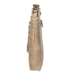 Carmen Borsa a tracolla da donna Vera pelle 10034-TAUPE Gave Lux