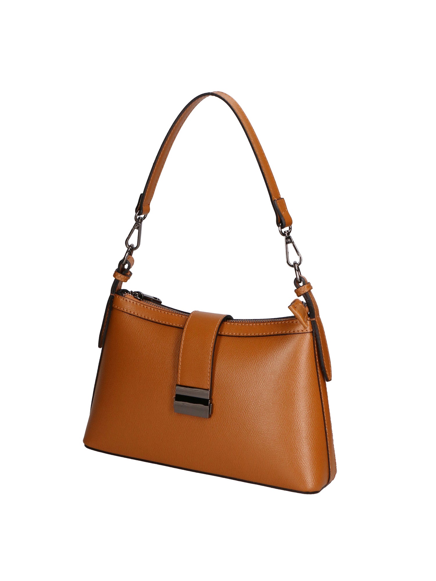 Aurelia Borsa a spalla da donna Vera pelle 05694-PL17 CUOIO SCURO Gave Lux