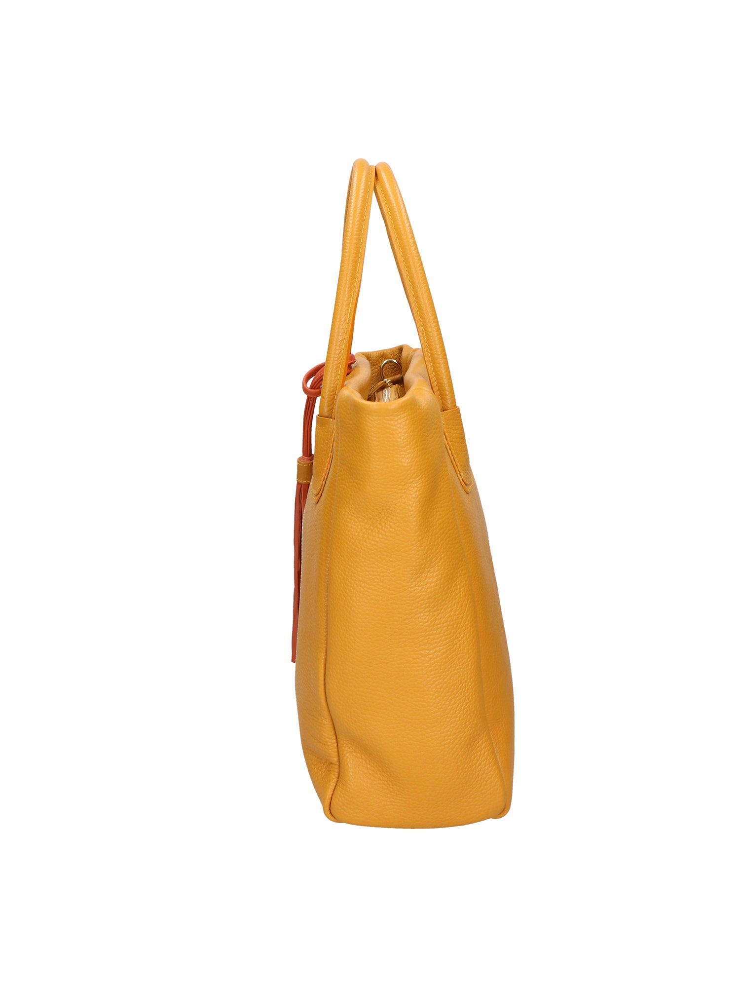Verdiana Borsa a mano da donna Vera Pelle 06505-D36 SENAPE Gave Lux