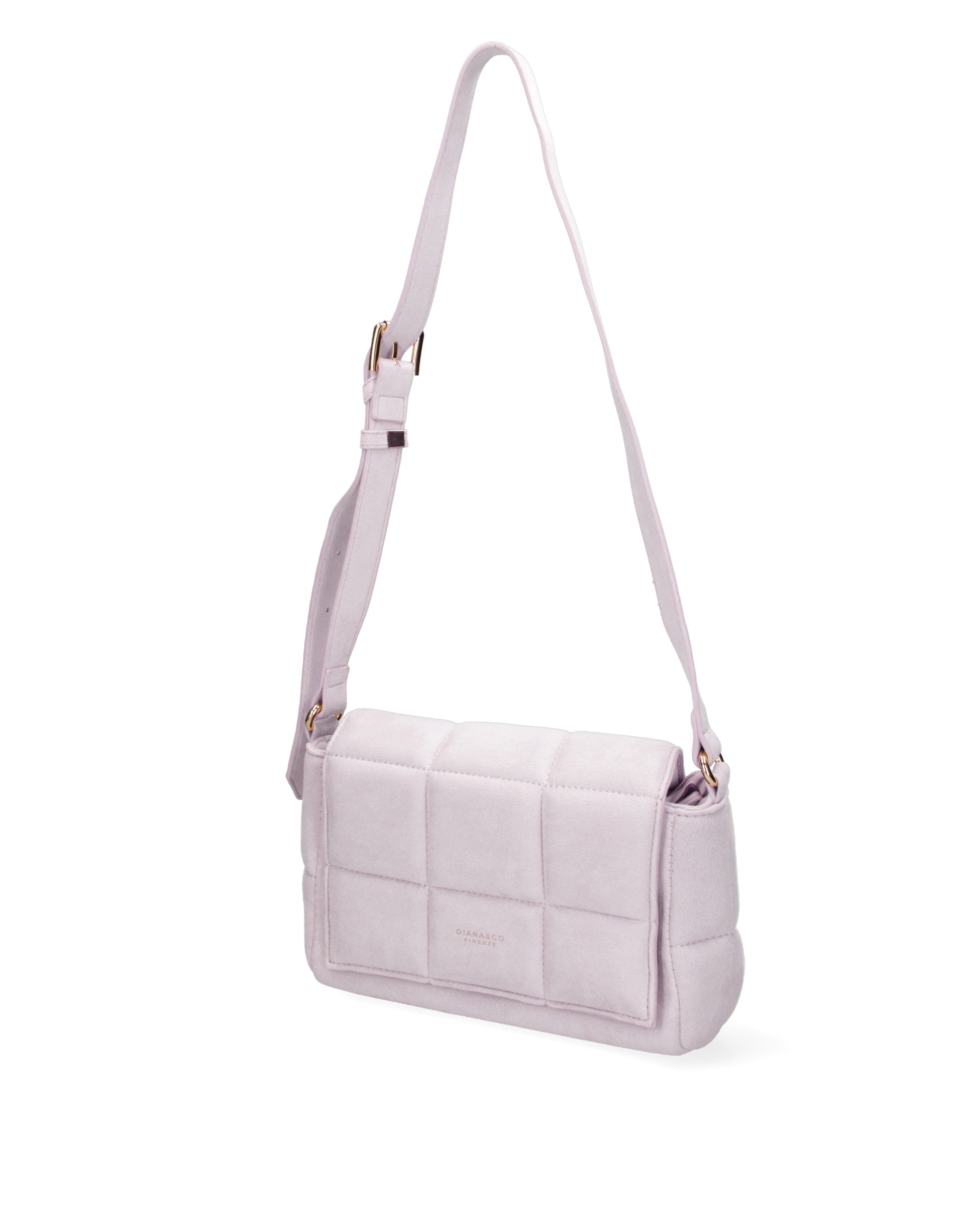 Borsa a spalla da donna Ecopelle DC3323-1-LILAC Diana&co