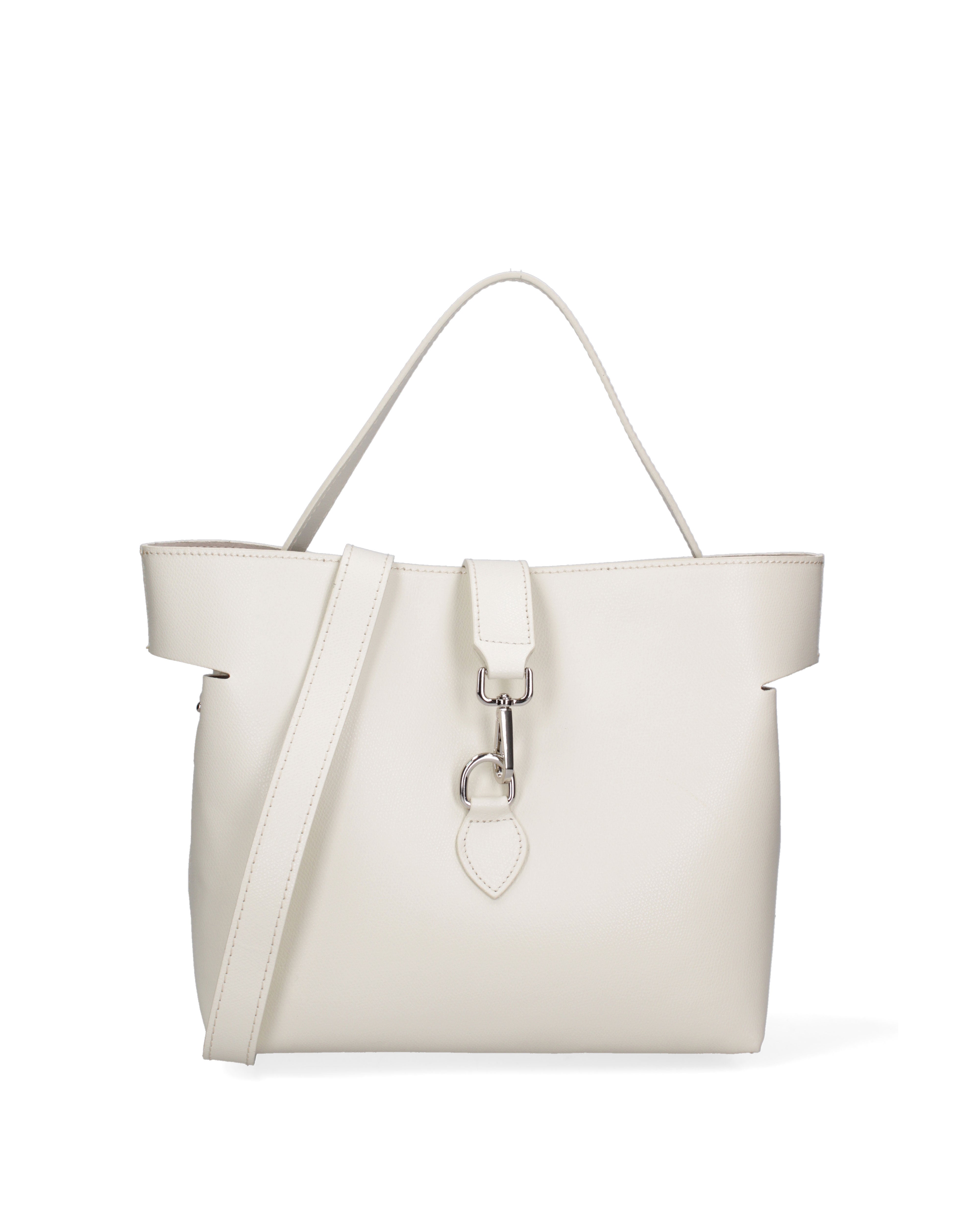 Liviana Borsa a mano da donna Vera pelle 07379-PL37 LATTE Gave Lux