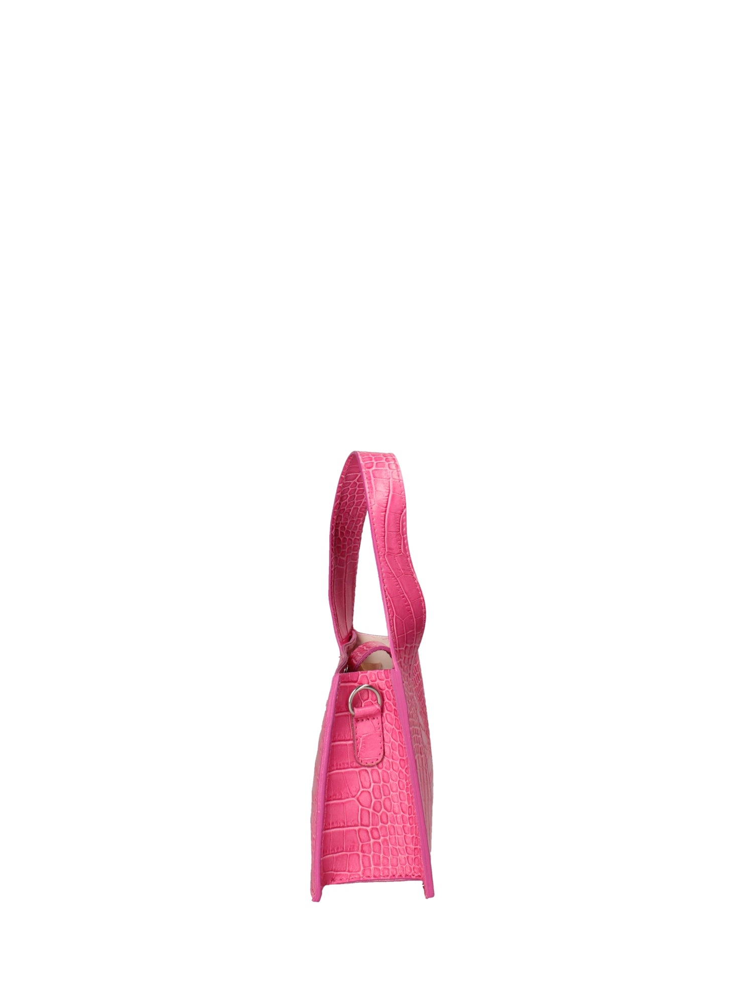 Borsa a mano da donna Vera pelle effetto cocco 07220-C02 FUXIA Roberta Rossi