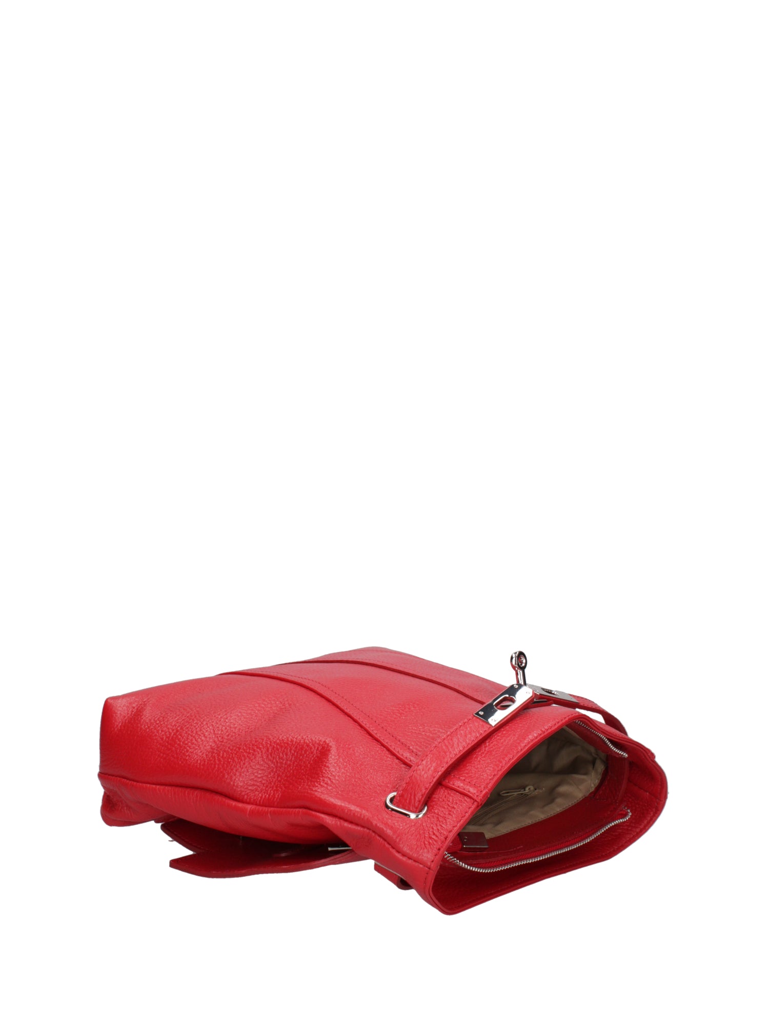 Borsa a mano da donna Vera pelle 07248-D58 ROSSO FUOCO Roberta Rossi