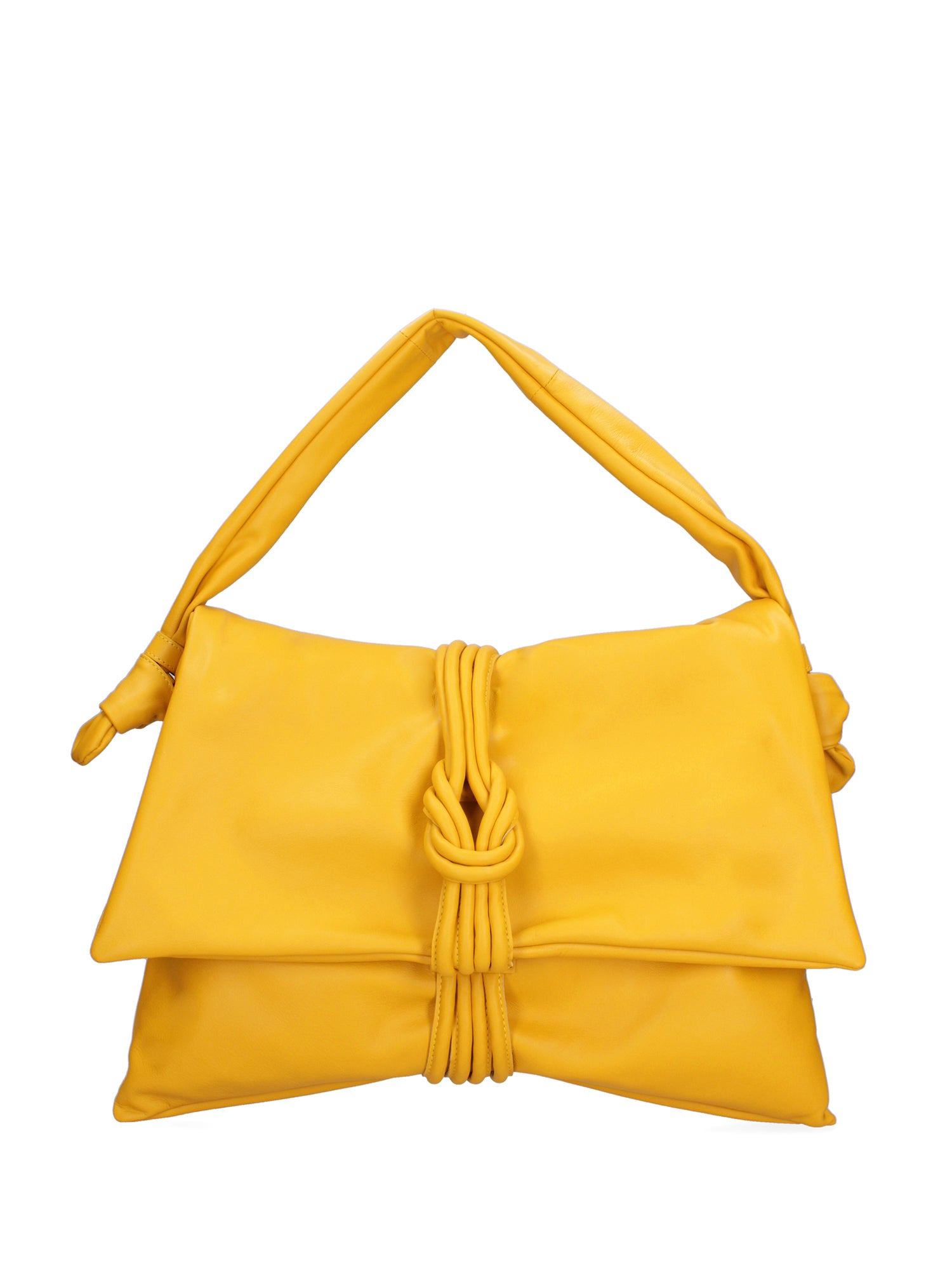 Borsa a spalla da donna Vera pelle 07171-S04 GIALLO Viola Castellani